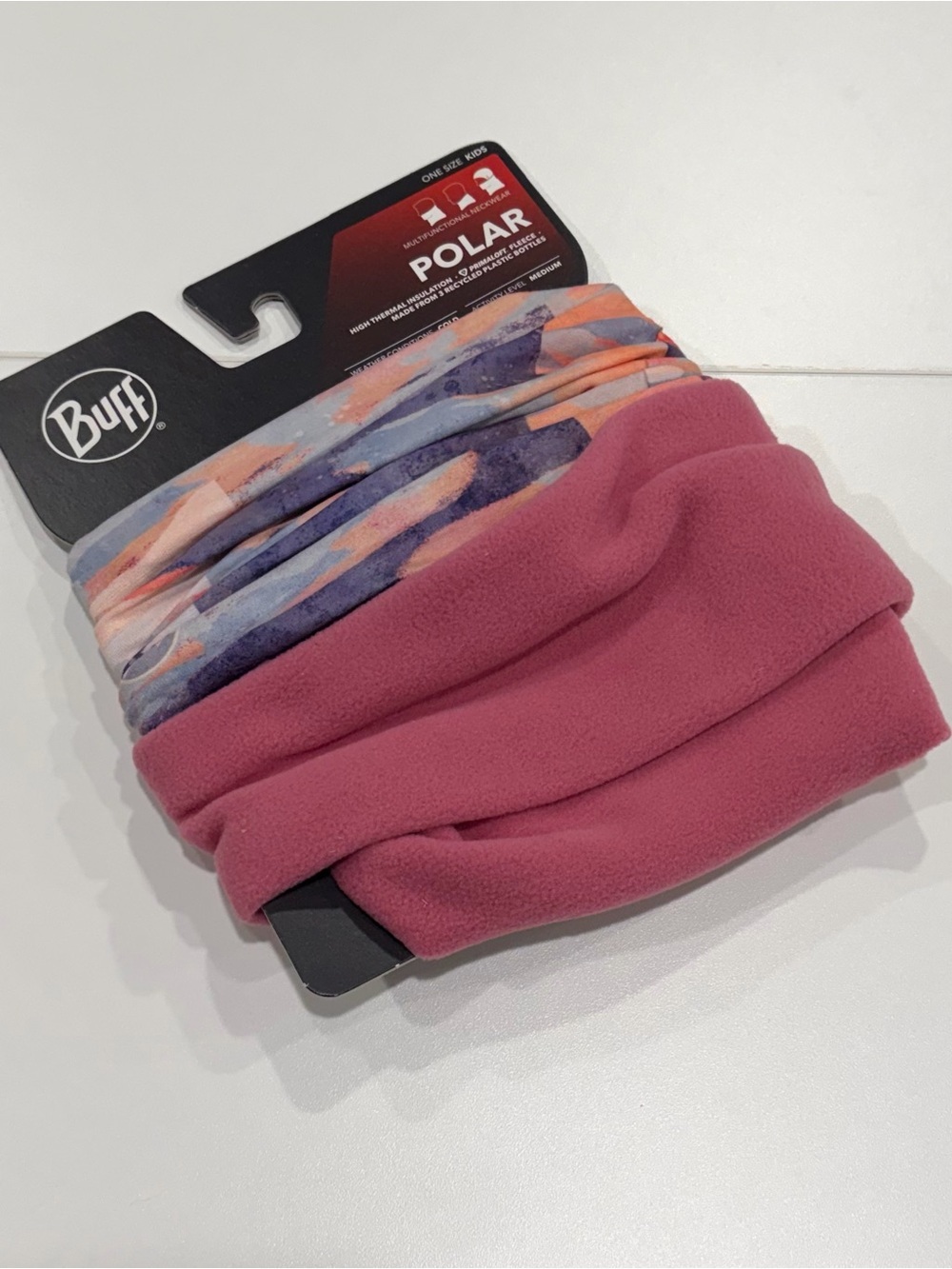 Buff Polar Tube Kids Pink NWT Ski Snowboard Fleece Neck Warmer Balaclava Hat